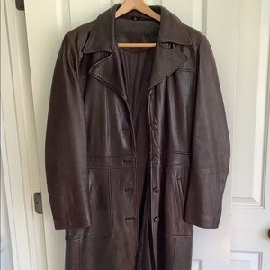 Reilly Olmes  Genuine Leather Brown Womens Coat L